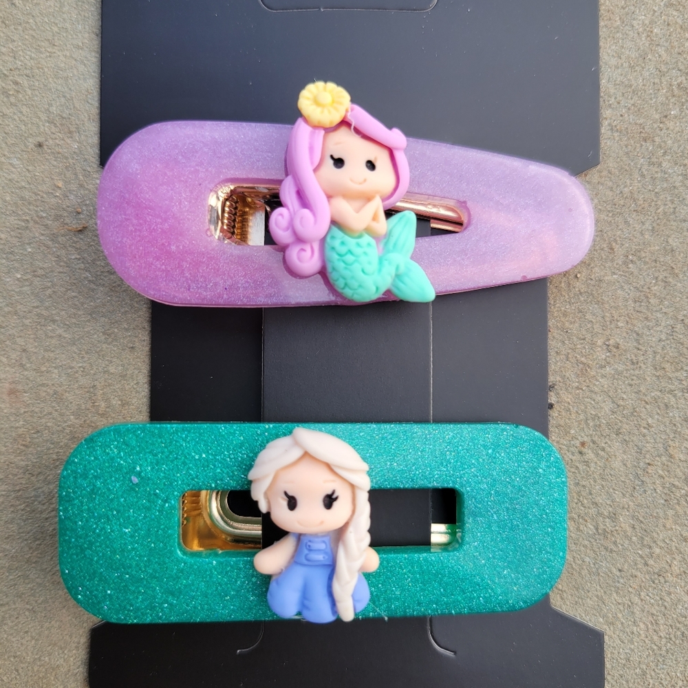 Resin barrettes for kids or self